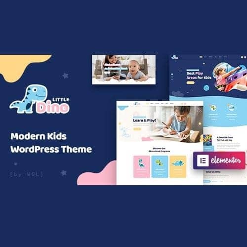 Littledino modern kids wordpress theme - World Plugins GPL - Gpl plugins cheap