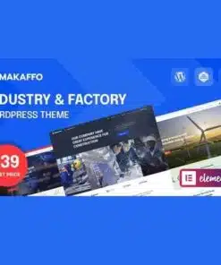 Makaffo industry and factory wordpress theme - World Plugins GPL - Gpl plugins cheap