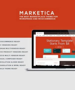 Marketica ecommerce and marketplace woocommerce wordpress theme - World Plugins GPL - Gpl plugins cheap