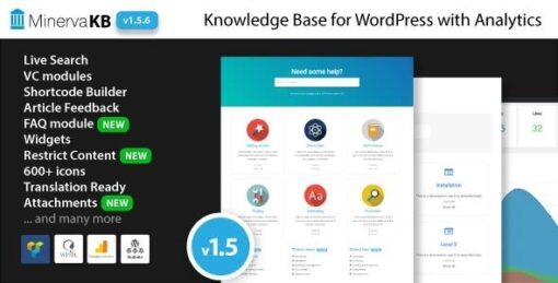 Minervakb knowledge base for wordpress with analytics - World Plugins GPL - Gpl plugins cheap