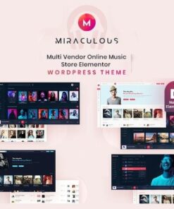 Miraculous multi vendor online music store elementor wordpress theme - World Plugins GPL - Gpl plugins cheap