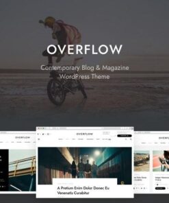 Overflow contemporary blog and magazine wordpress theme - World Plugins GPL - Gpl plugins cheap