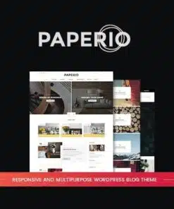 Paperio responsive and multipurpose wordpress blog theme - World Plugins GPL - Gpl plugins cheap