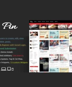 Pin = pinterest style personal masonry blog front end submission - World Plugins GPL - Gpl plugins cheap