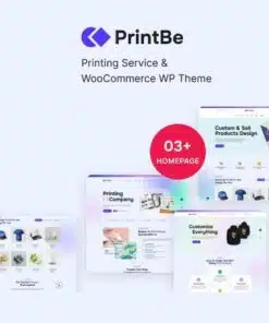 Printbe printing service and woocommerce wp theme - World Plugins GPL - Gpl plugins cheap