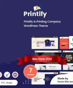 Printify printing company wordpress theme and rtl - World Plugins GPL - Gpl plugins cheap
