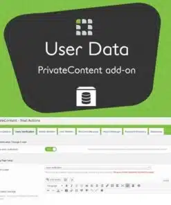 Privatecontent user data add on - World Plugins GPL - Gpl plugins cheap