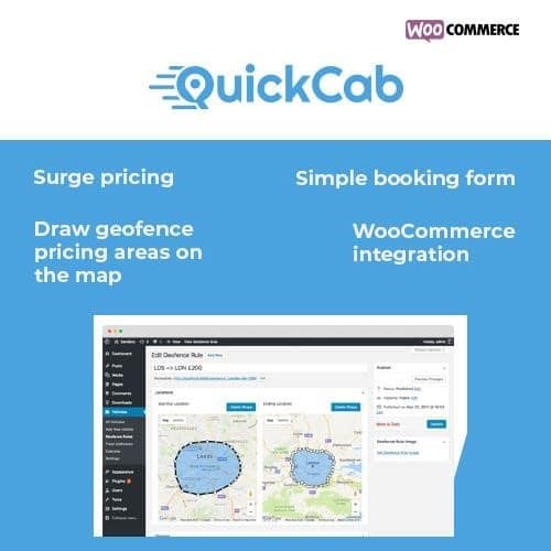 Quickcab woocommerce taxi booking plugin - World Plugins GPL - Gpl plugins cheap