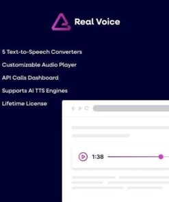 Real voice ai text to speech plugin for wordpress - World Plugins GPL - Gpl plugins cheap