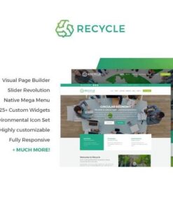 Recycle environmental and green business wordpress theme - World Plugins GPL - Gpl plugins cheap