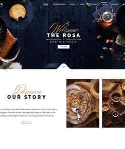 Rosa an exquisite restaurant wordpress theme - World Plugins GPL - Gpl plugins cheap