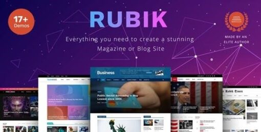 Rubik a perfect theme for blog magazine website - World Plugins GPL - Gpl plugins cheap