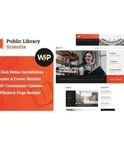 Scientia public library and book store education wordpress theme - World Plugins GPL - Gpl plugins cheap