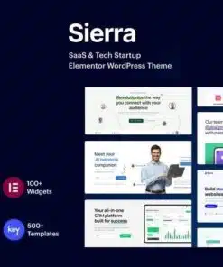 Sierra saas and tech startup elementor wordpress theme - World Plugins GPL - Gpl plugins cheap