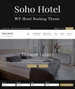 Soho hotel booking hotel wordpress theme - World Plugins GPL - Gpl plugins cheap