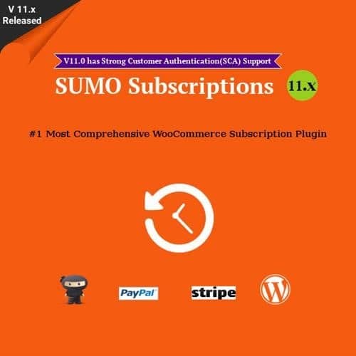 Sumo subscriptions woocommerce subscription system - World Plugins GPL - Gpl plugins cheap