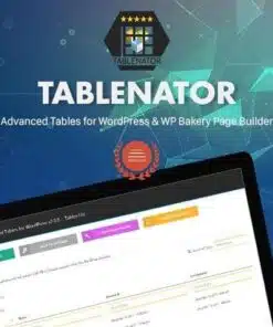 Tablenator advanced tables for visual composer - World Plugins GPL - Gpl plugins cheap