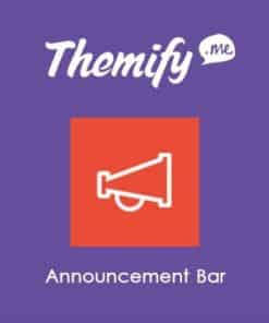 Themify announcement bar - World Plugins GPL - Gpl plugins cheap