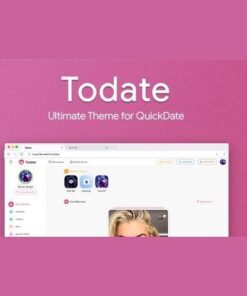 Todate the ultimate quickdate theme - World Plugins GPL - Gpl plugins cheap
