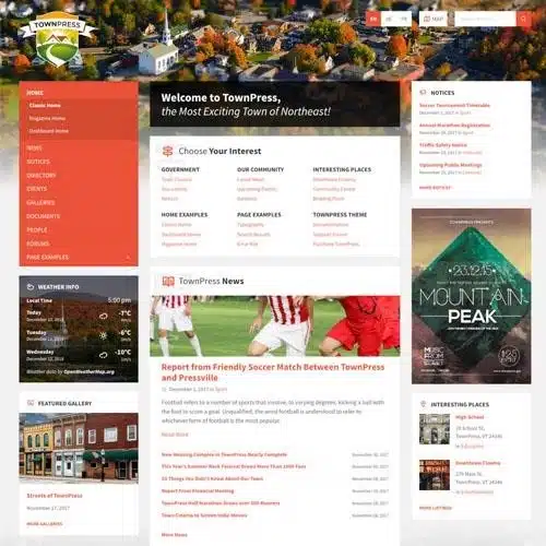 Townpress municipality and town government wordpress theme - World Plugins GPL - Gpl plugins cheap