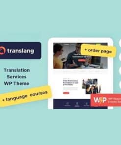Translang translation services and language courses wordpress theme - World Plugins GPL - Gpl plugins cheap