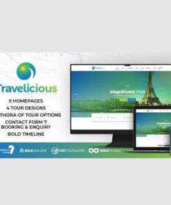 Travelicious tour operator wordpress theme - World Plugins GPL - Gpl plugins cheap