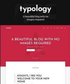 Typology text based minimal wordpress blog theme - World Plugins GPL - Gpl plugins cheap