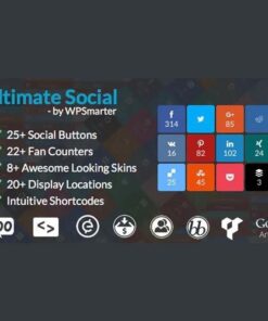 Ultimate social easy social share buttons and fan counters for wordpress - World Plugins GPL - Gpl plugins cheap