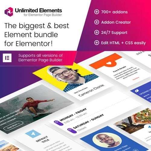 Unlimited elements for elementor page builder - World Plugins GPL - Gpl plugins cheap