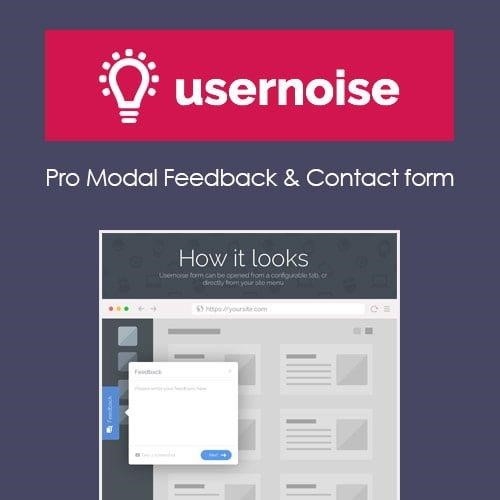 Usernoise pro modal feedback and contact form - World Plugins GPL - Gpl plugins cheap