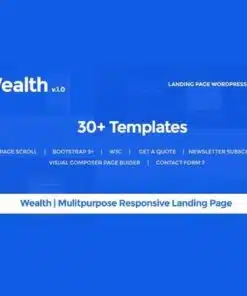 Wealth multi purpose landing page wordpress theme - World Plugins GPL - Gpl plugins cheap