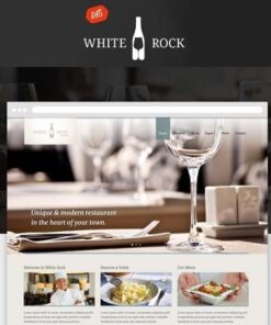 White rock restaurant and winery theme - World Plugins GPL - Gpl plugins cheap