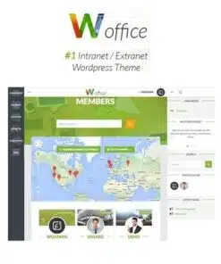 Woffice intranet extranet wordpress theme - World Plugins GPL - Gpl plugins cheap