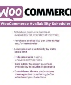 Woocommerce availability scheduler - World Plugins GPL - Gpl plugins cheap