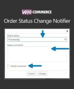 Woocommerce order status change notifier - World Plugins GPL - Gpl plugins cheap