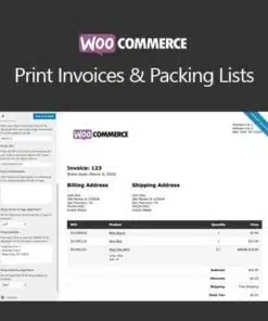 Woocommerce print invoices and packing lists - World Plugins GPL - Gpl plugins cheap