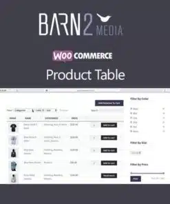 Woocommerce product table barn2 - World Plugins GPL - Gpl plugins cheap
