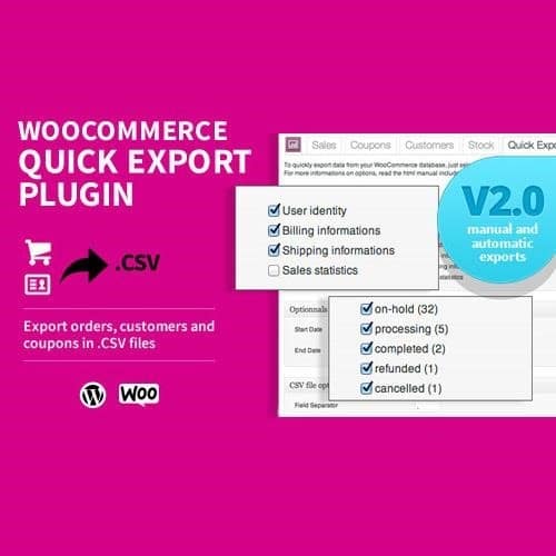 Woocommerce quick export plugin - World Plugins GPL - Gpl plugins cheap