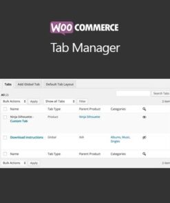 Woocommerce tab manager - World Plugins GPL - Gpl plugins cheap