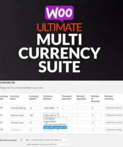 Woocommerce ultimate multi currency suite - World Plugins GPL - Gpl plugins cheap