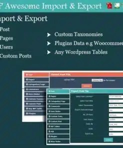 Wordpress awesome import and export plugin - World Plugins GPL - Gpl plugins cheap