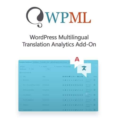 Wordpress multilingual translation analytics add on - World Plugins GPL - Gpl plugins cheap