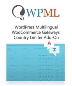 Wordpress multilingual woocommerce gateways country limiter add on - World Plugins GPL - Gpl plugins cheap