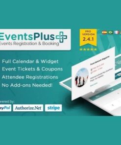 Wp eventsplus events calendar registration and booking - World Plugins GPL - Gpl plugins cheap