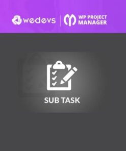 Wp project manager sub task - World Plugins GPL - Gpl plugins cheap