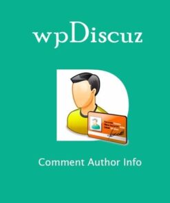 Wpdiscuz comment author info - World Plugins GPL - Gpl plugins cheap